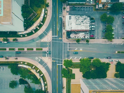 ariel view of location